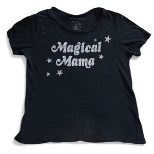 Upcycled! Greyson Threads Size Small “Magical Mama” Cropped Worn T-Shirt